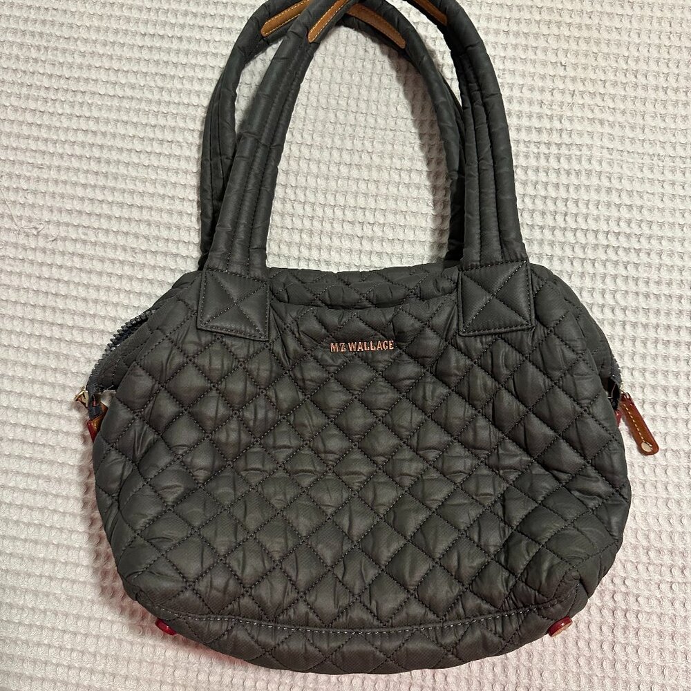 MZ Wallace Slate Gray Medium Sutton Bag